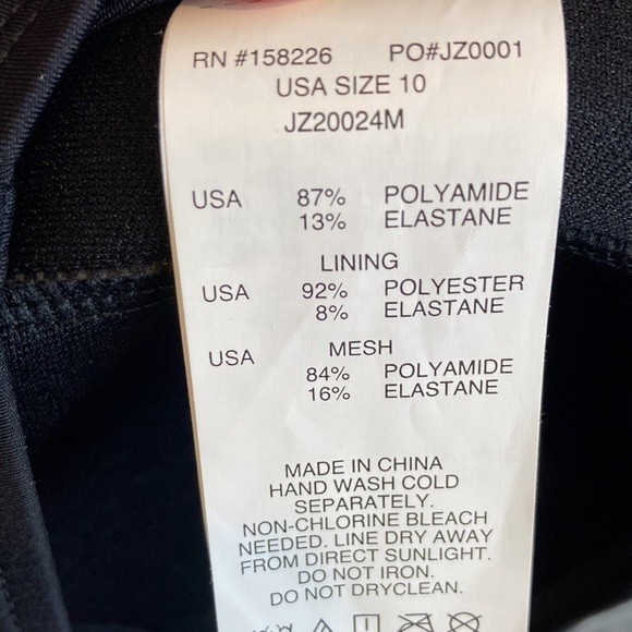 Jantzen Classics NWT One Piece Cut Out Swimsuit Tummy Control Removable Strap 10 - Picture 15 of 15